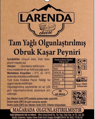 OBRUK KAŞAR PEYNİRİ - 1KG -