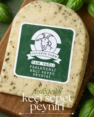 KEÇİ SEPET PEYNİRi - FESLEĞENLİ- 500GR -