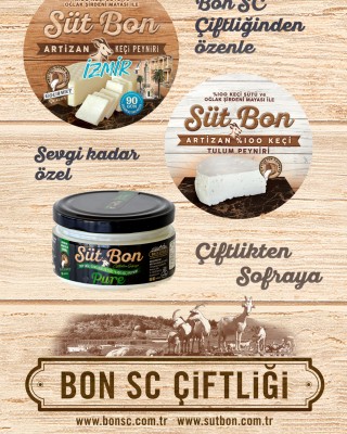 SutBon Artizan 3'lü Keçi Peynirleri Sepeti 2